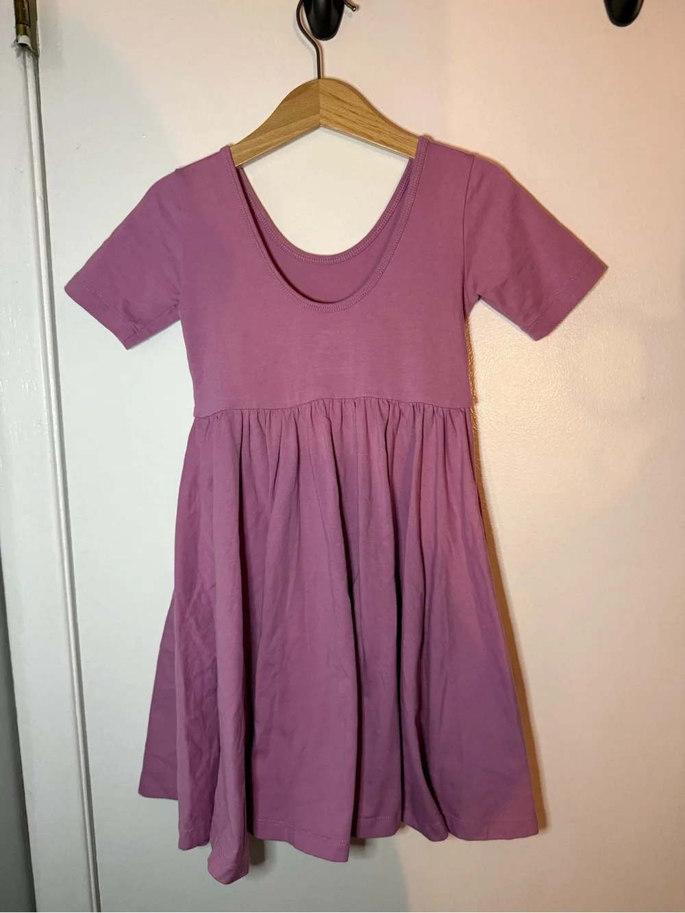 Alice + Ames 5: Short Sleeve Ballet Dress - Mauve